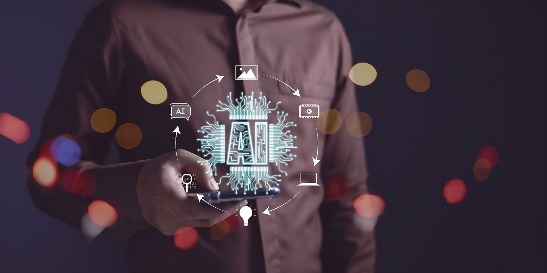 Financieel team met AI-dashboard